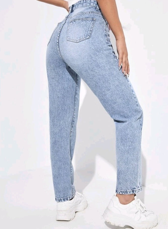 Jeans de ajuste mom AQ06
