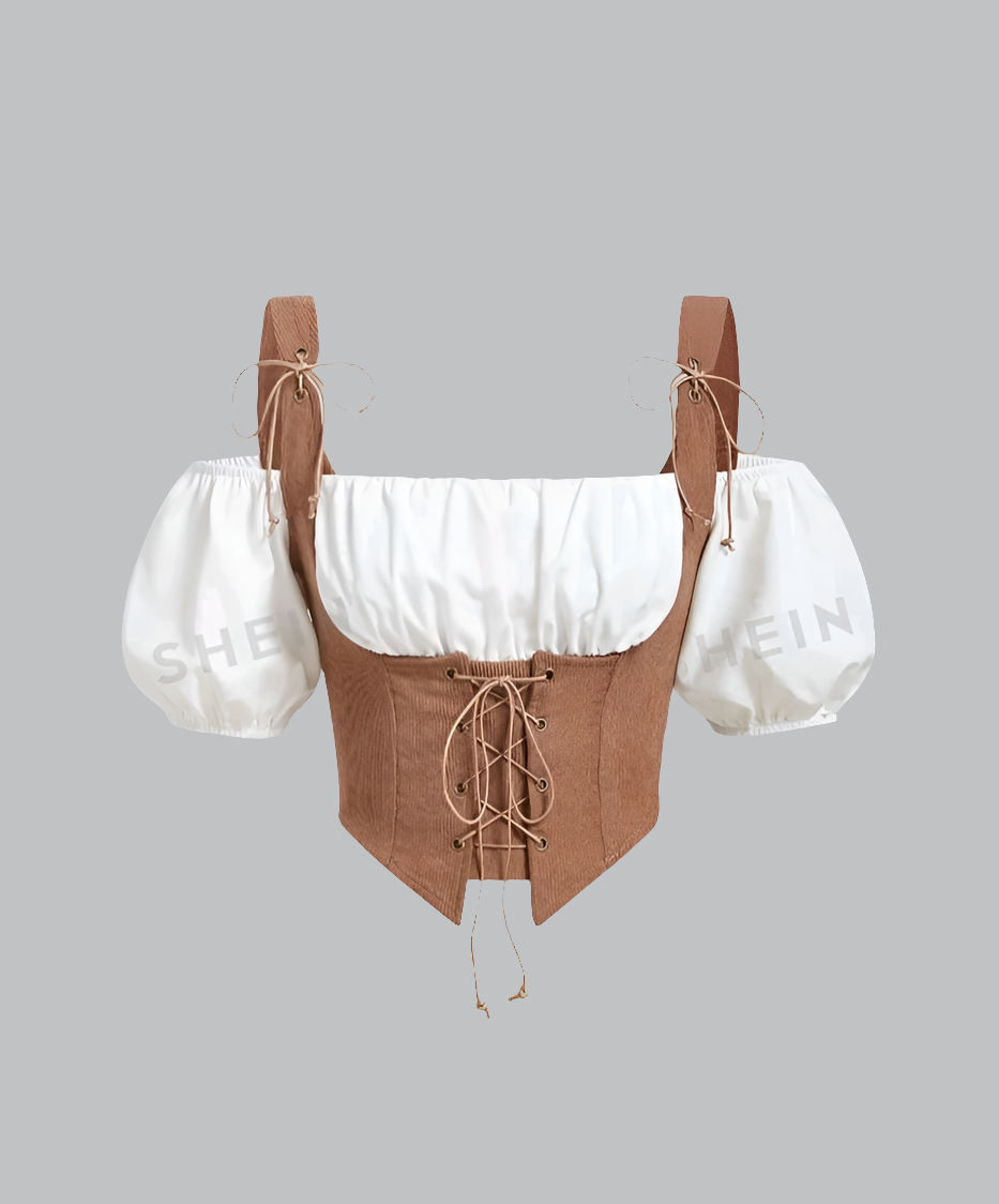 Top de Hombros Descubiertos con Cordón JZ06