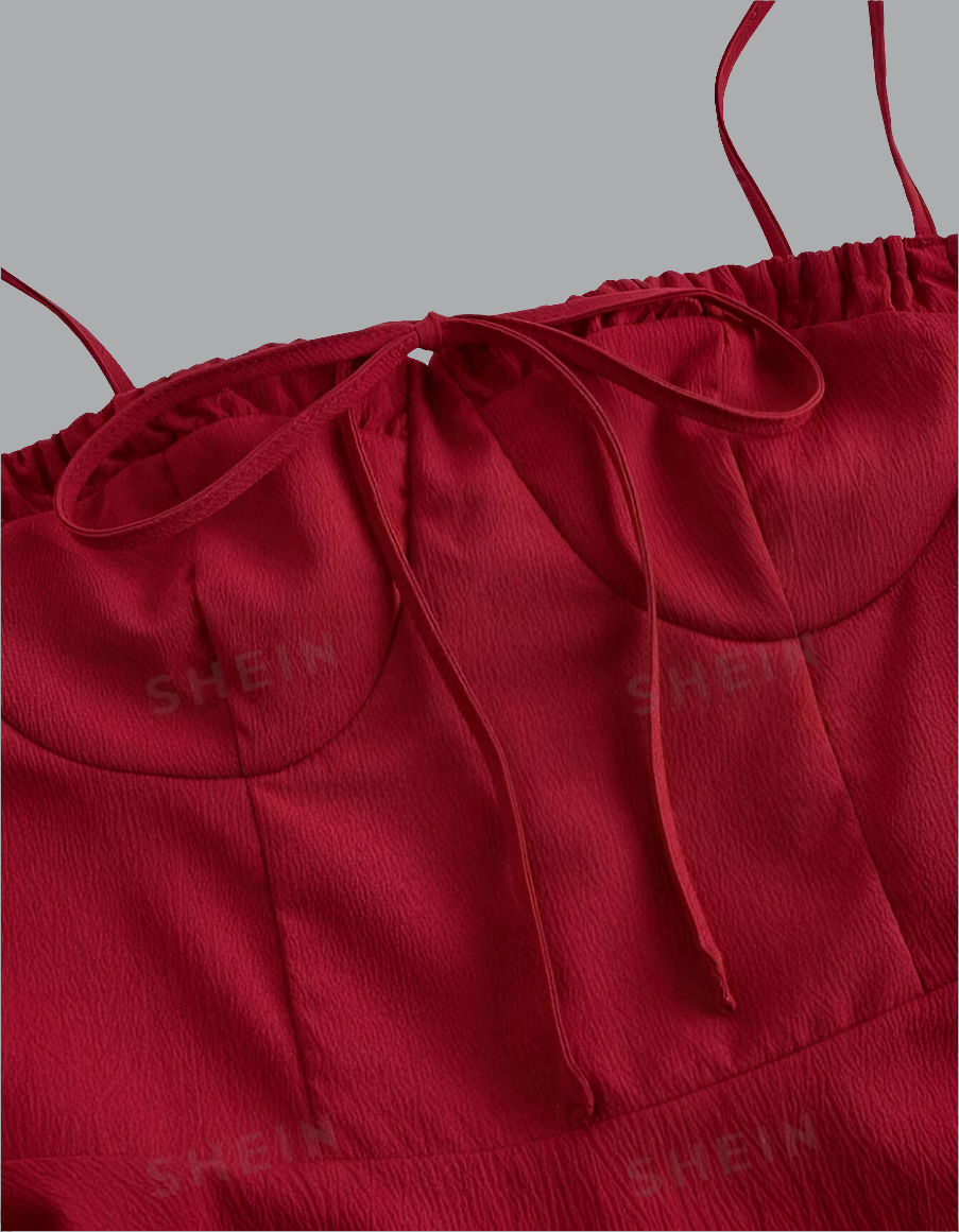 Vestido Cami de Tirantes con Lazo E25KÑ05