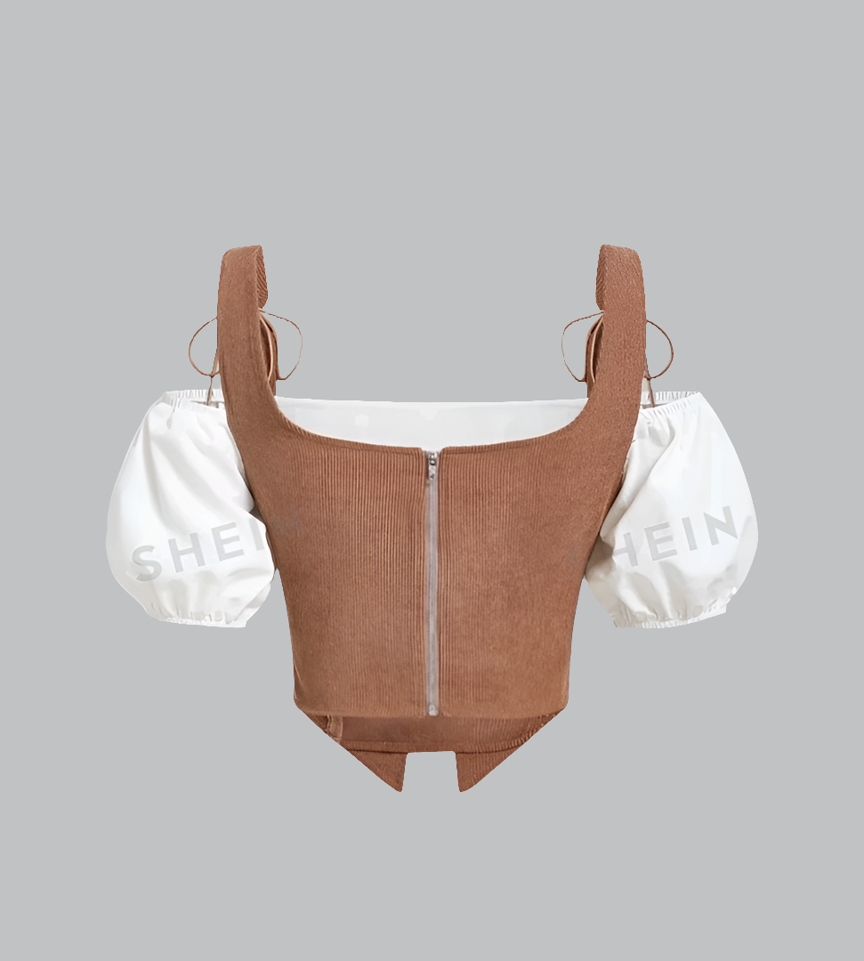 Top de Hombros Descubiertos con Cordón JZ06