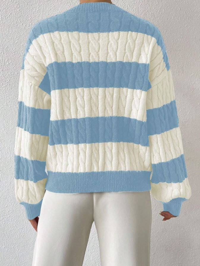 Suéter de mujer con bloques de color IH04