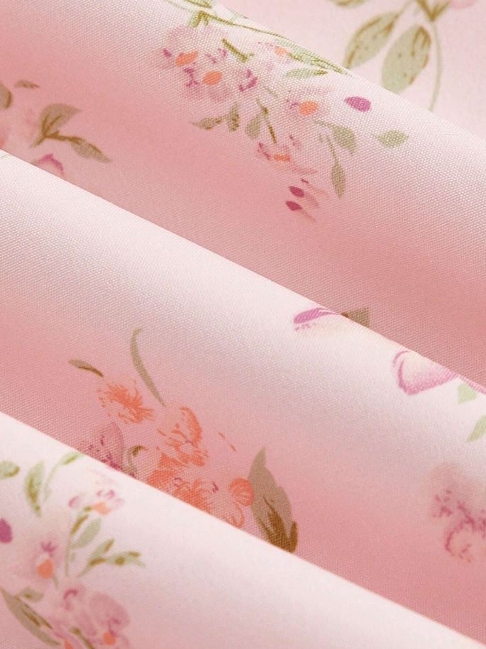 Vestido sin Mangas con Estampado Floral GZ05