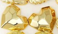 Pendientes de botón dorados MD06