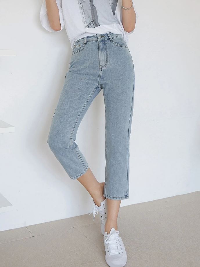 Jeans Rectos de Cintura Alta FS07