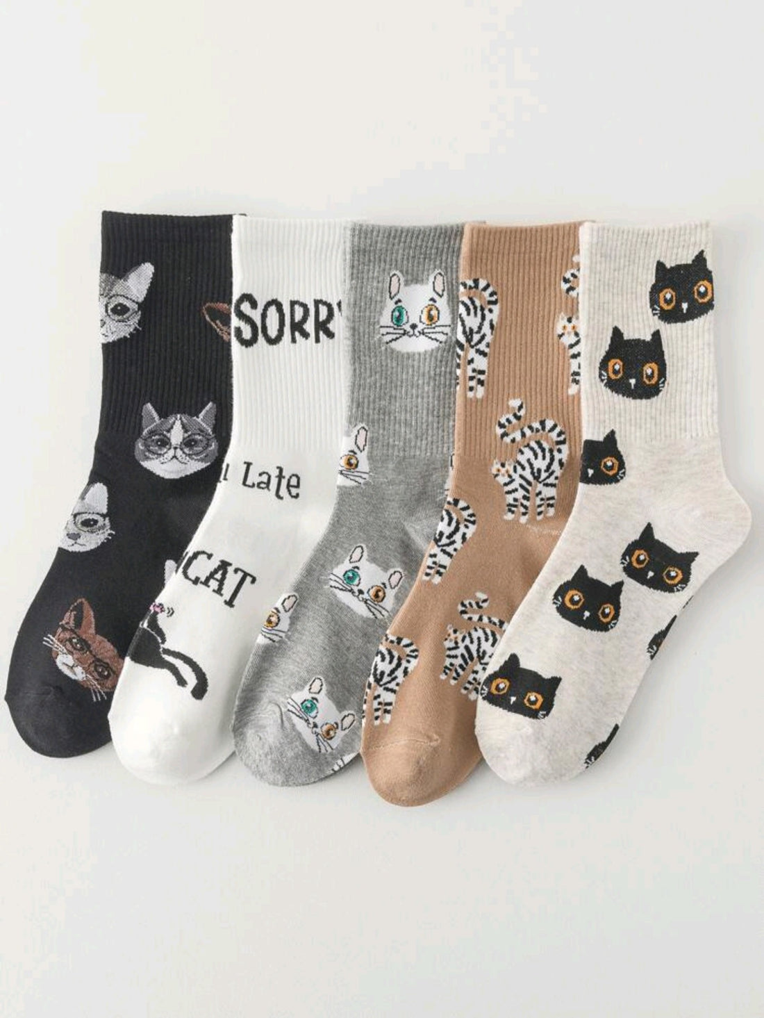 Calcetines con Gatos Estampados J25QS06