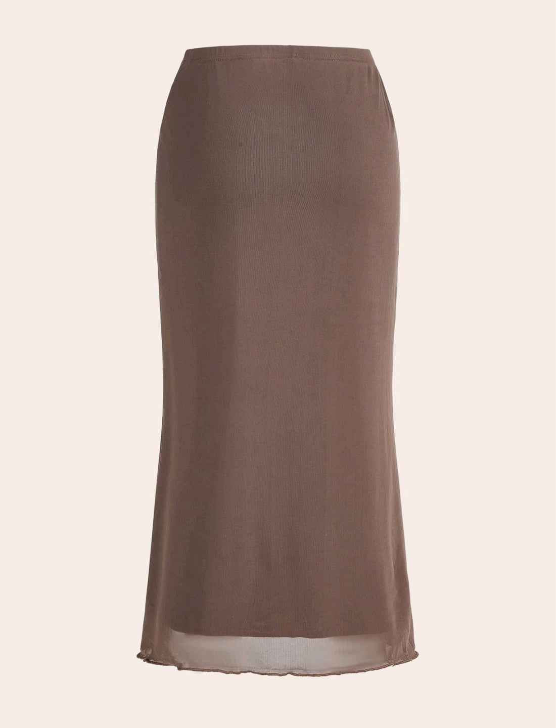 Falda unicolor con malla A25PB03
