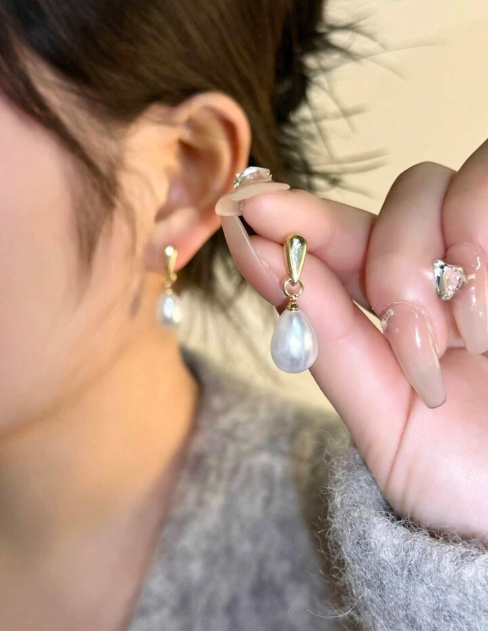 Lágrima de Cristal Pendientes Z. F25MZ03