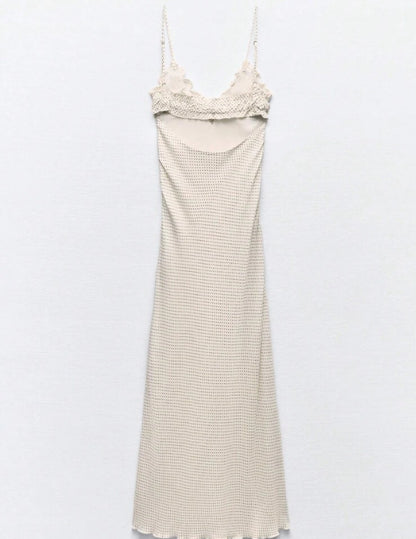 Vestido casual corto con estampado de lunares A25ÑX02