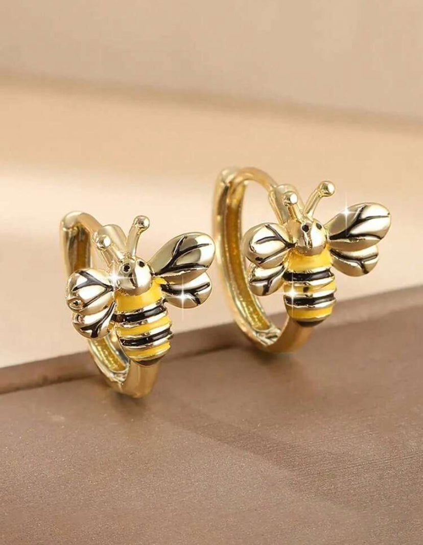 PAR DE PENDIENTES DE ABEJA