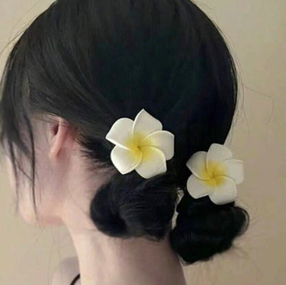 PinzArte 2 pinzas para el cabello de mujer con decoración de flores M25ÑT06