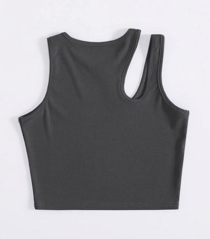 Camiseta  de tirantes de punto acanalado A25QL05