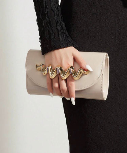 BOLSO DE MANO DE CUERO PU