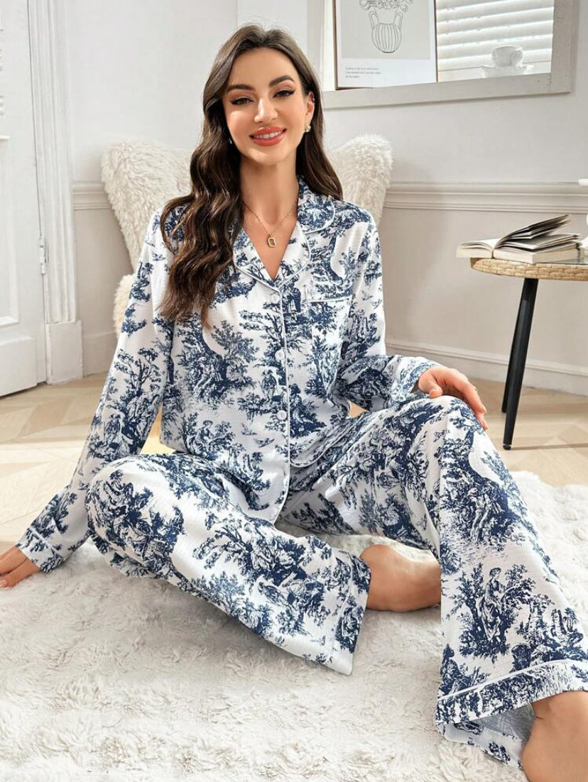Pijama manga larga