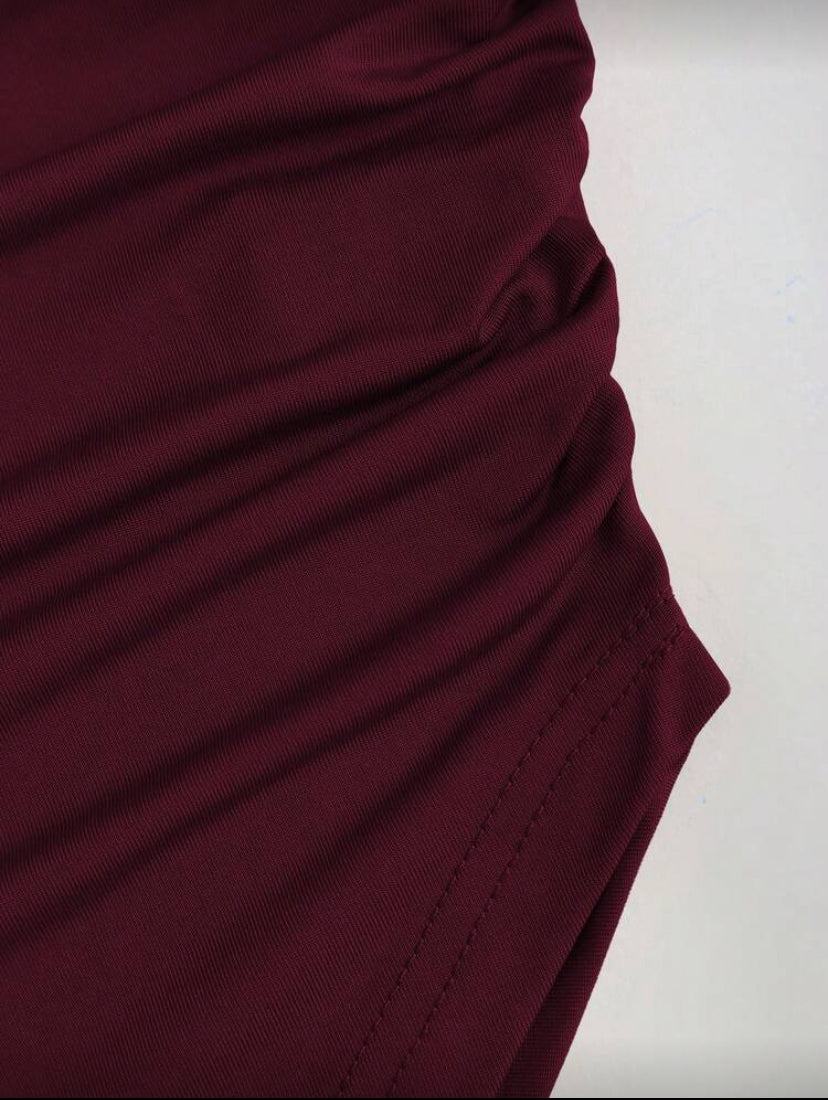 Top Asimetríco con hombros Fruncido F26YB04 💗