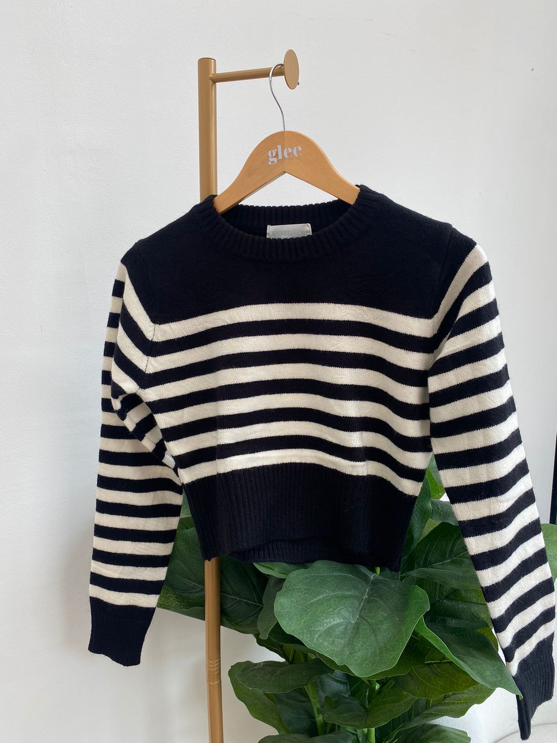 Abrazo de lana  suéter con rayas O25VZ06