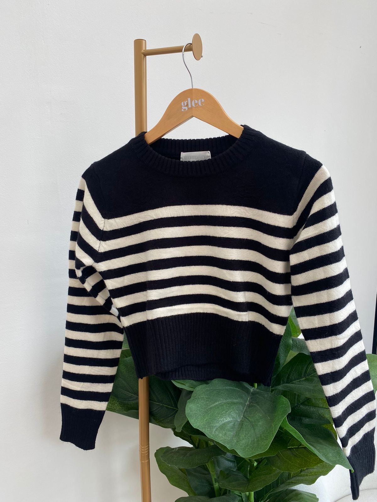 Abrazo de lana  suéter con rayas O25VZ06