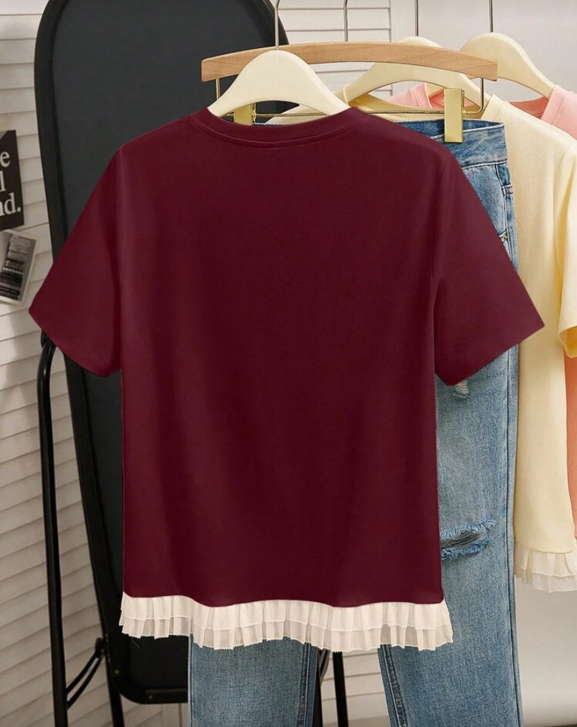 Blusa de manga corta D25XC01
