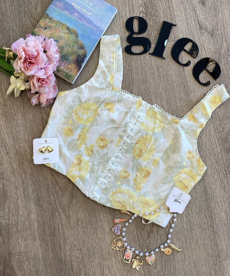Top floral sin mangas J25QW07
