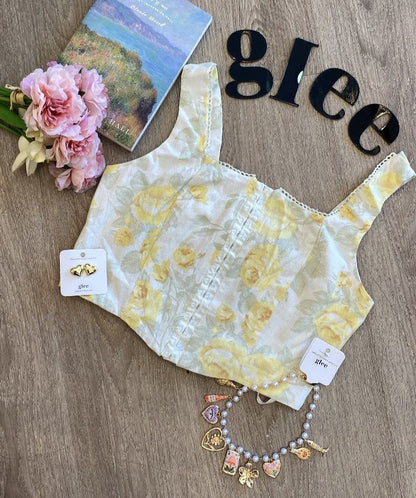 Top floral sin mangas J25QW07