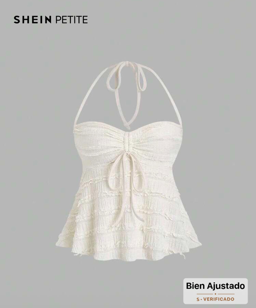 Top de Tirantes Halter Sin Espalda. A25PL010