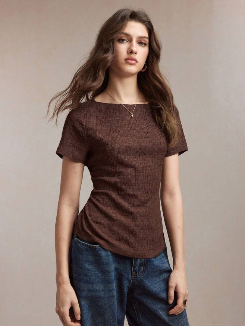 Blusa casual con lazo MY26AG03