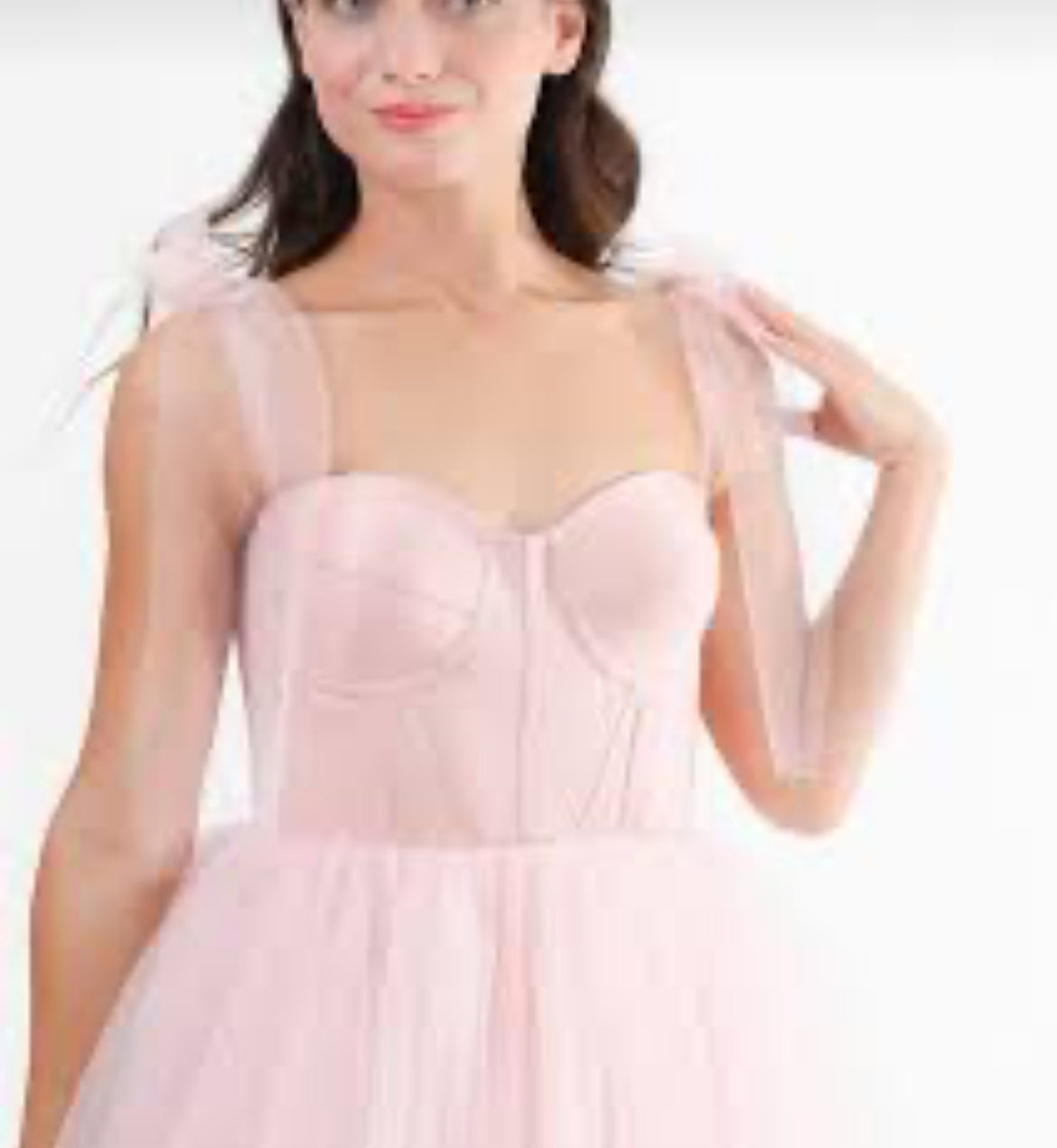 Vestido Chic de princesa estilo corsé con tul. J25RÑ04