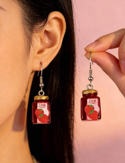 PENDIENTES TARRO MERMELADA