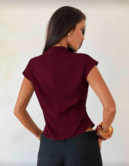 Blusa de cuello alto D25WZ03