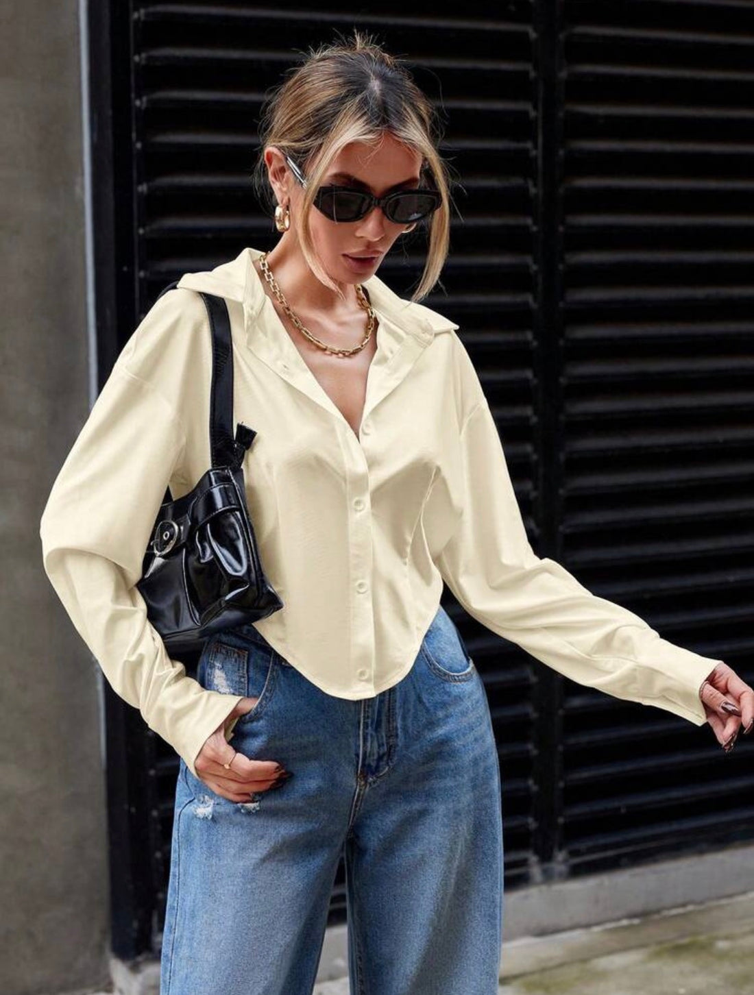 Blusa manga larga