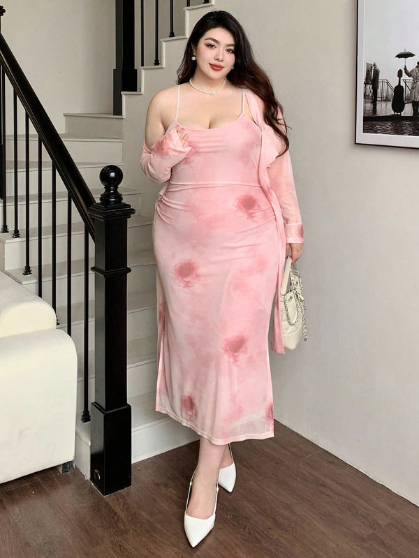 Vestido de Tirantes con Camisa Abierta IA010