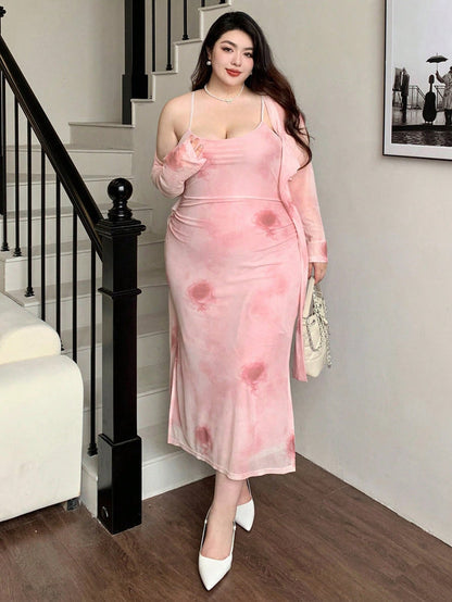 Vestido de Tirantes con Camisa Abierta IA010