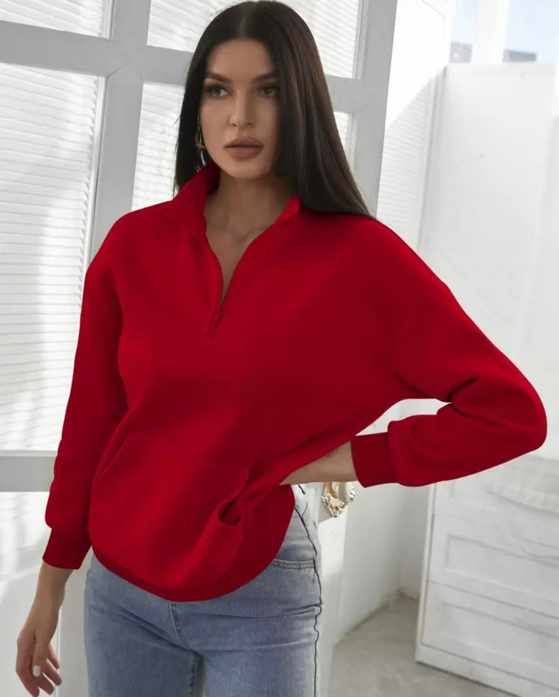 Sudadera roja J25SR06