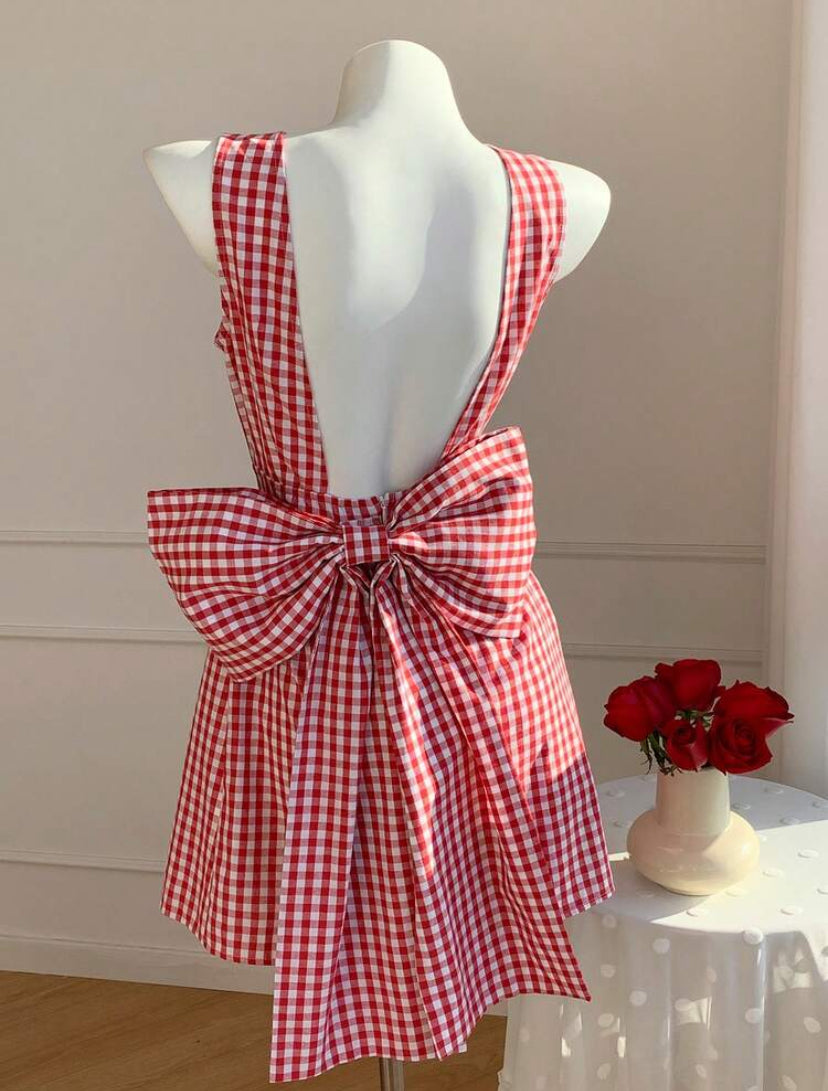 VESTIDO MINI CON LAZO MY26AH09