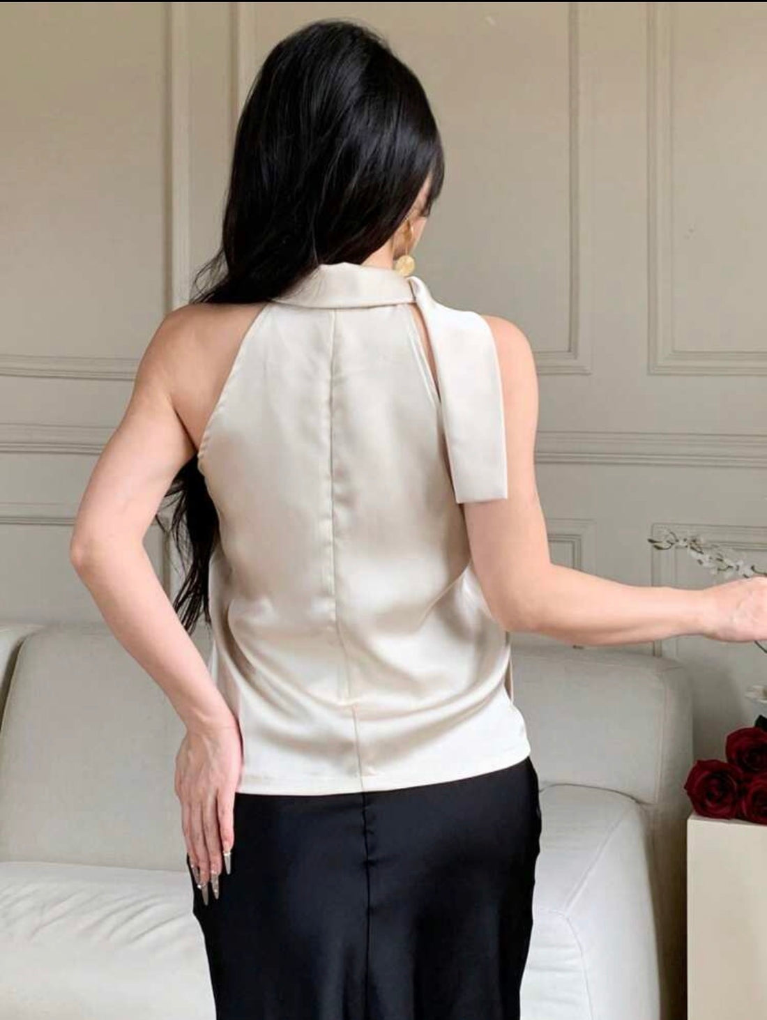 Blusa plisada