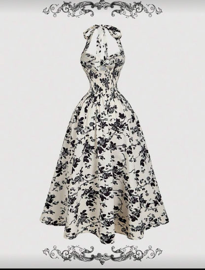 Vestido con estampado floral F26YA010