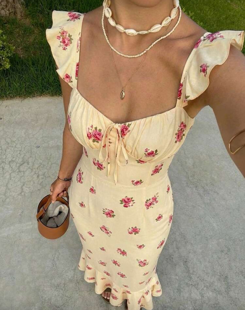 Vestido de manga corta F26XY09