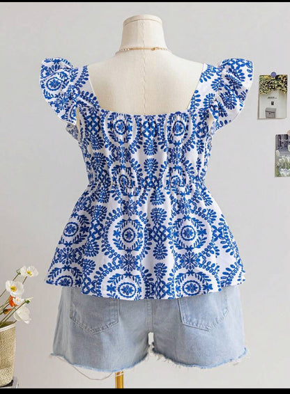 Blusa casual de vacaciones para mujer A25PT06