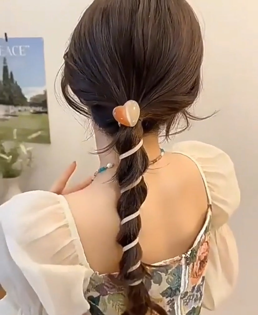 Diva de taffeta lazo  de pelo simple y versátil
