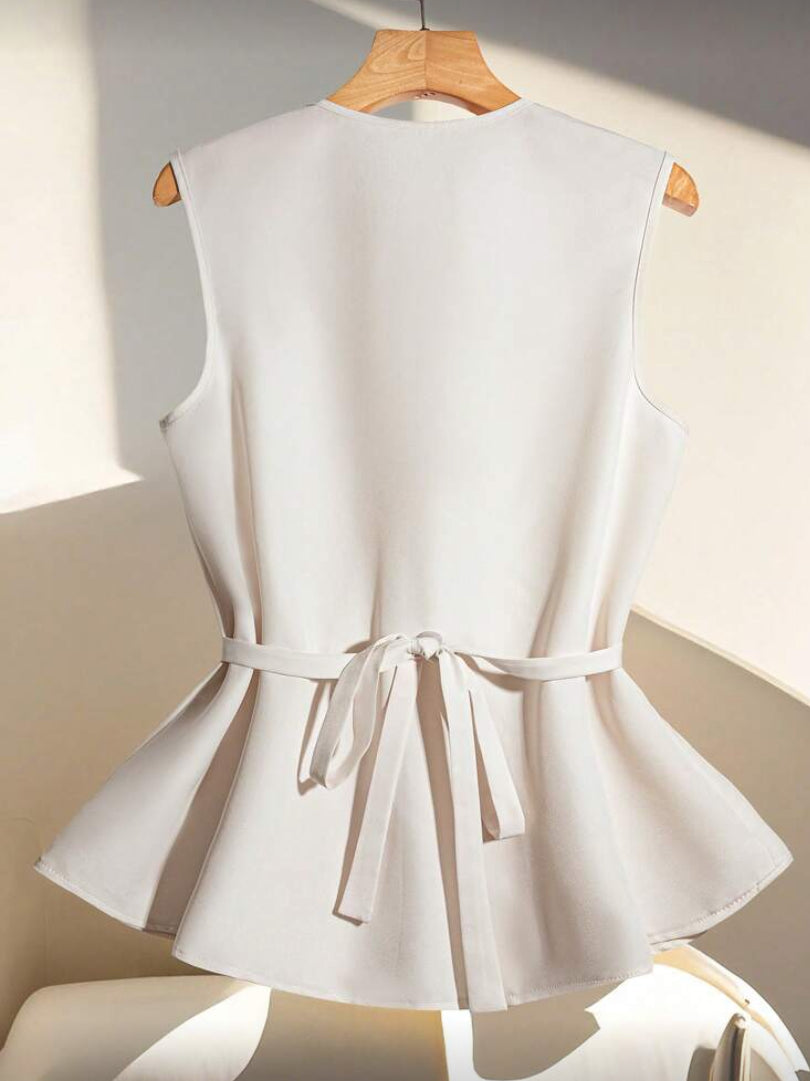Blusa con cinturón S25VA03
