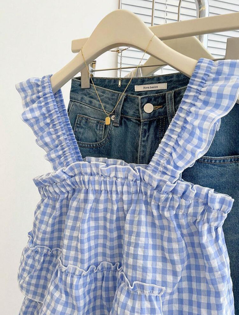 Cuadros de verano Blusa de moda A26BB04