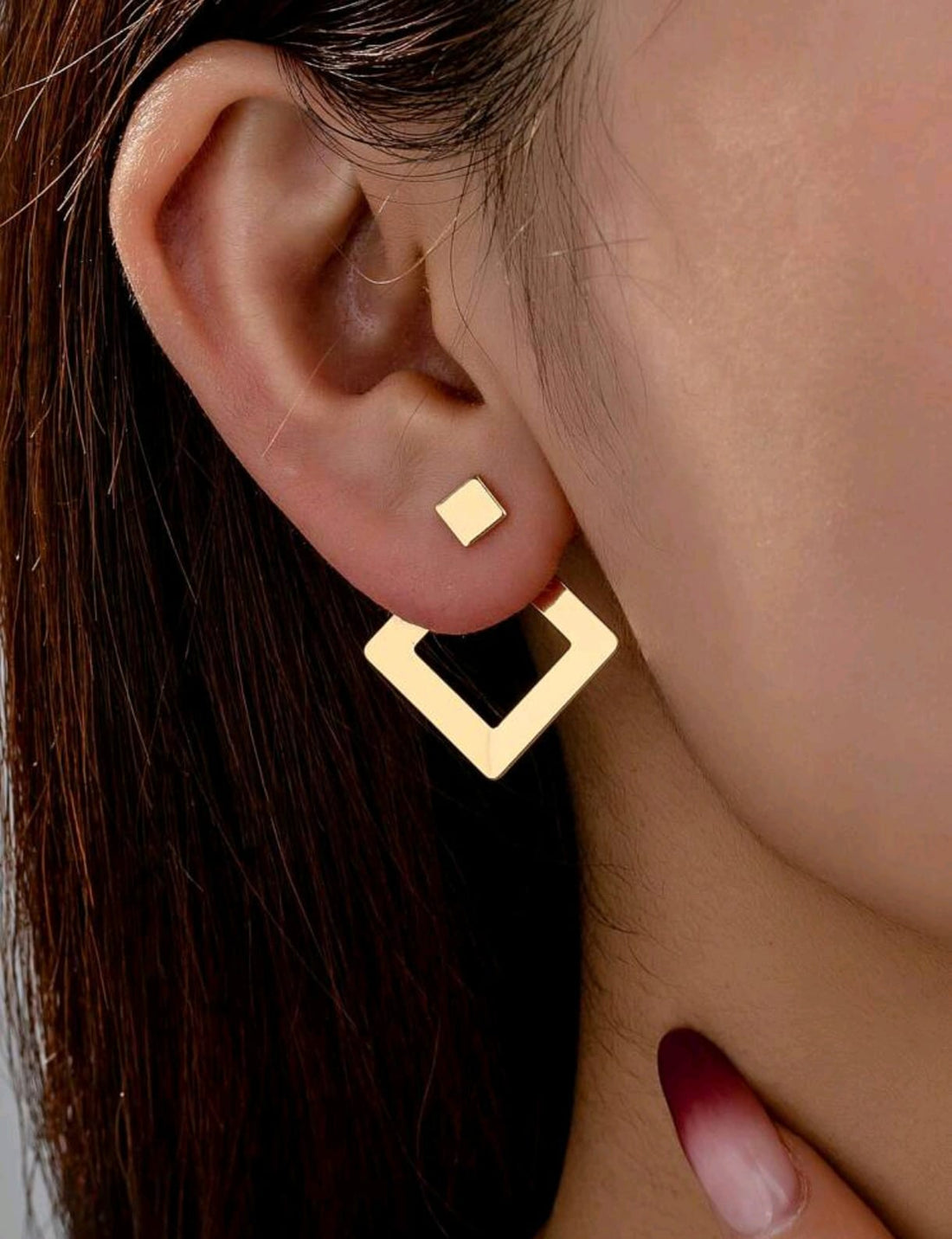 Esencia geométrica 2 piezas/un par de aretes de mujer H F25NE06