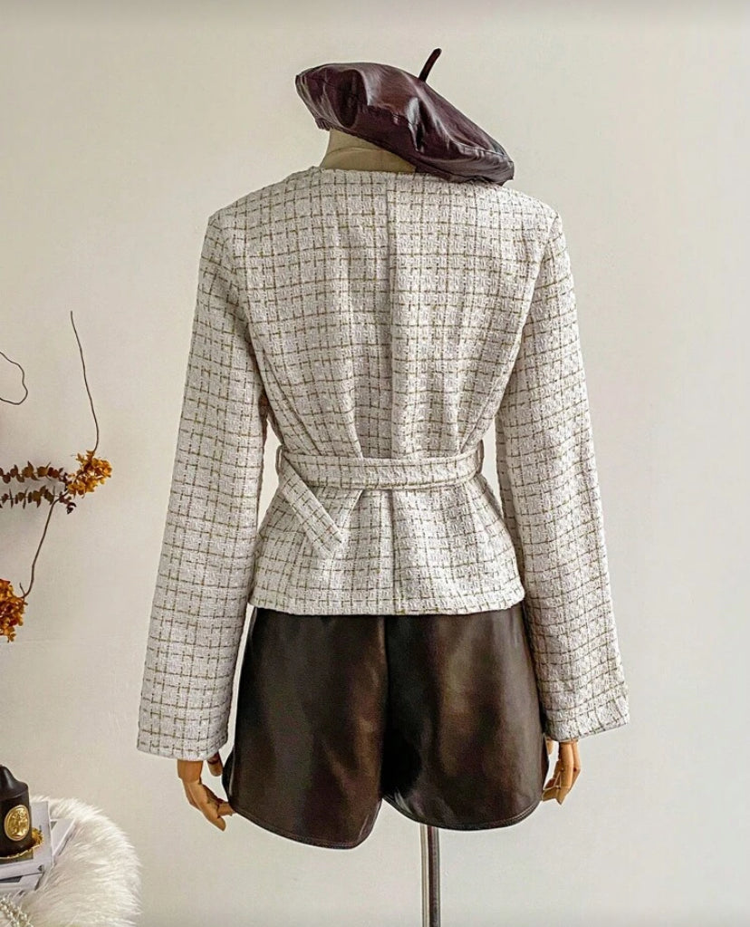 Chaqueta elegante estilo francés E26XJ06