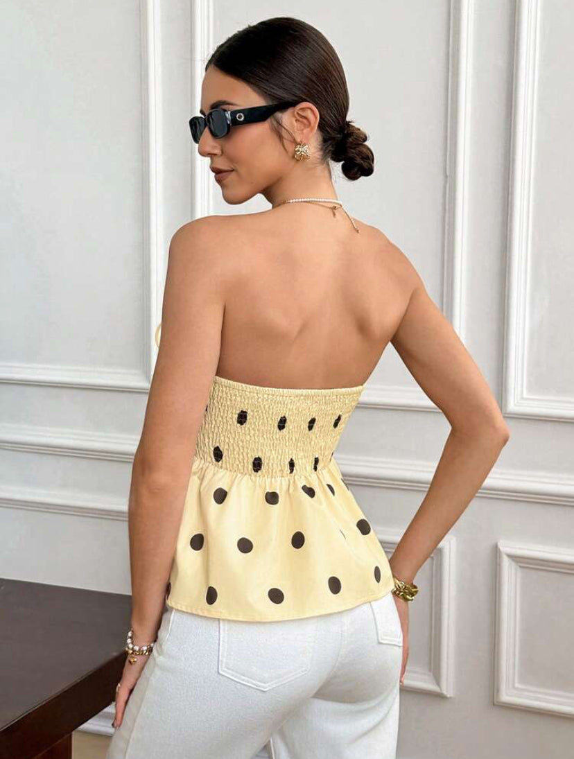 Blusa de verano y puntos  J26AF05