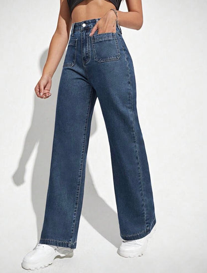 Pantalón recto holgado