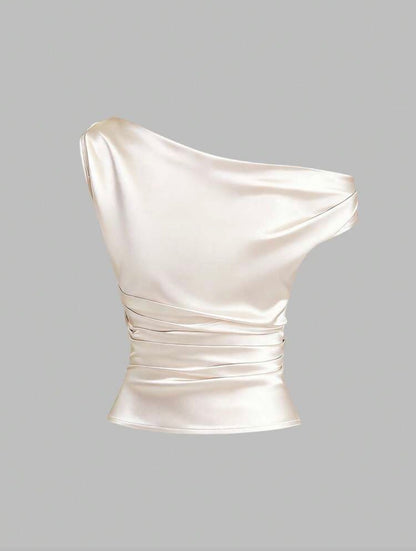 Blusa francesa de satén