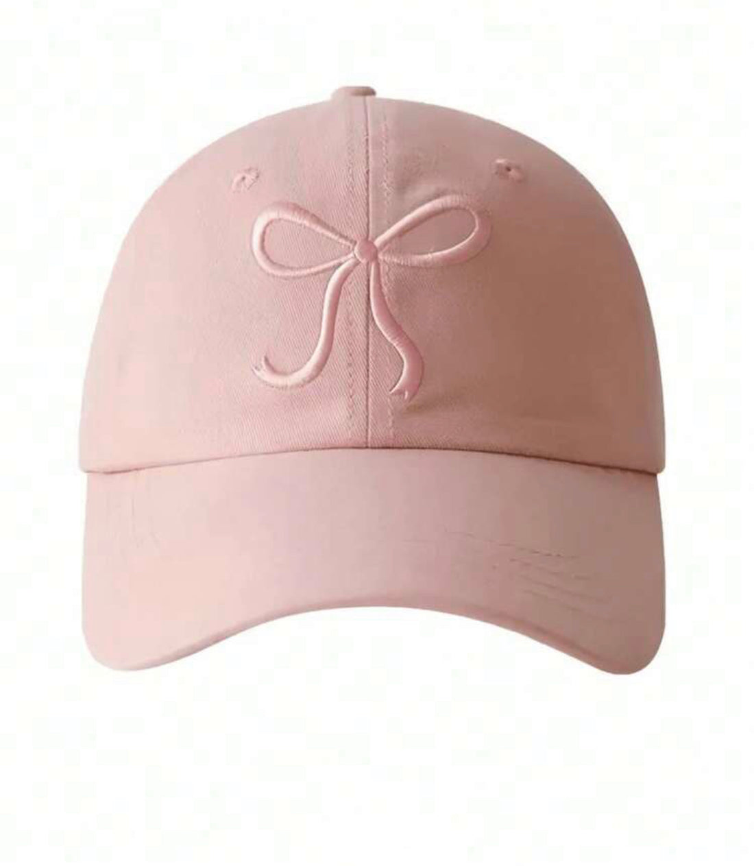 Gorra de béisbol con bordado de lazo rosa A25QJ05