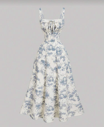 Vestido con estampado estilo bohemio F26XX06