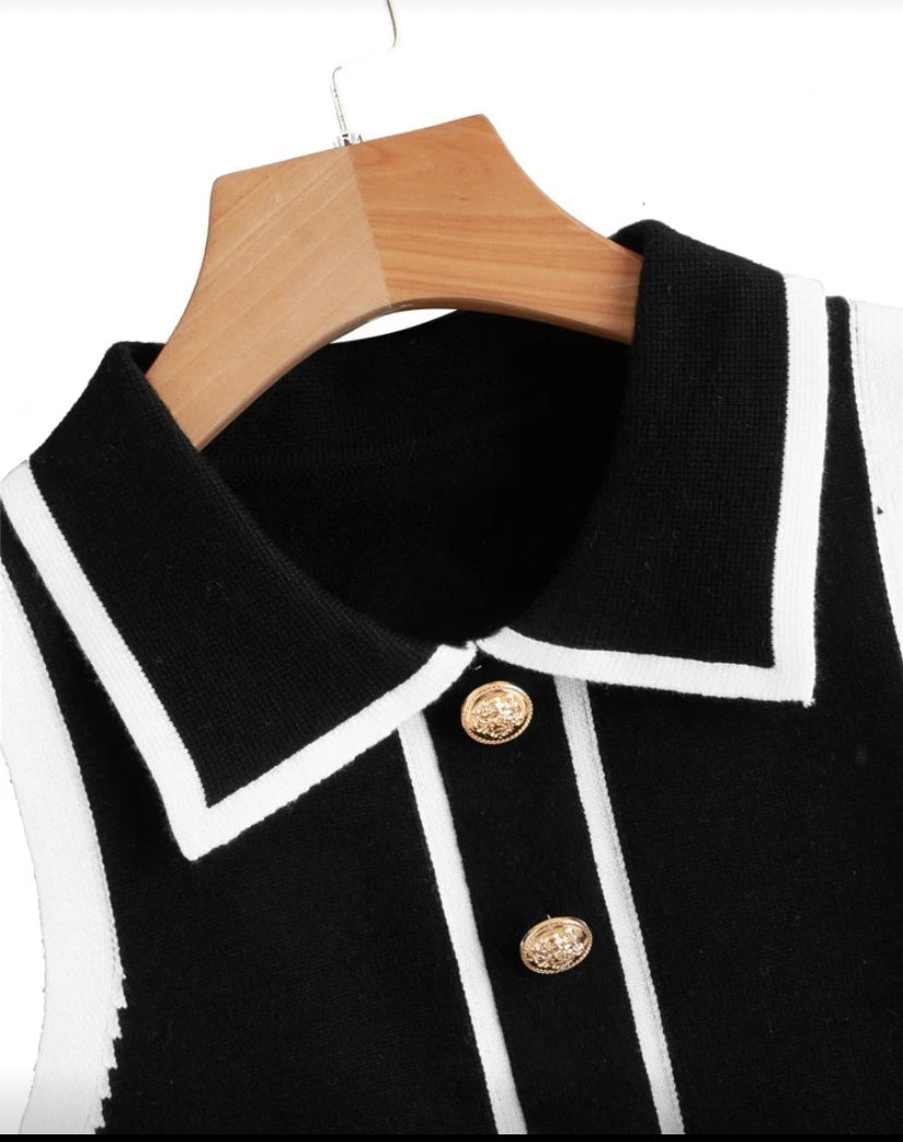 Chaleco de punto sin mangas O25WC08