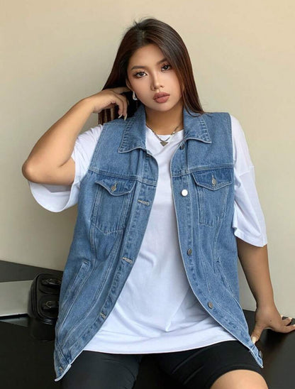 Chaleco de mezclilla J25RW09