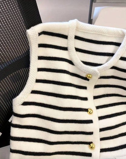 Chaleco  con rayas informal N25WQ07